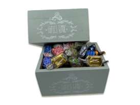 Caja Compart. Verde/ Surtido Trufas y Bombones