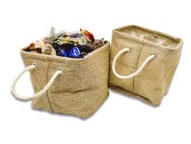 Cesta Yute Gr./ Trufas y Bombones Surtidos