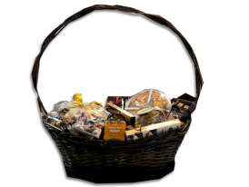 Cesta Asa Alta Verde/ Espec. y Turrón C. Goya