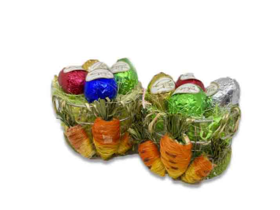 Cesto Zanahorias/ Huevos de Pascua