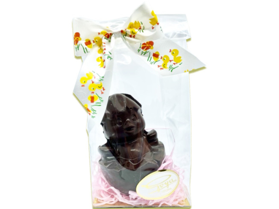 Pollito de Cobertura de Chocolate Negra/ Pascua