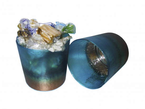 Bote Cristal Turquesa/ Surt de Bombones A038