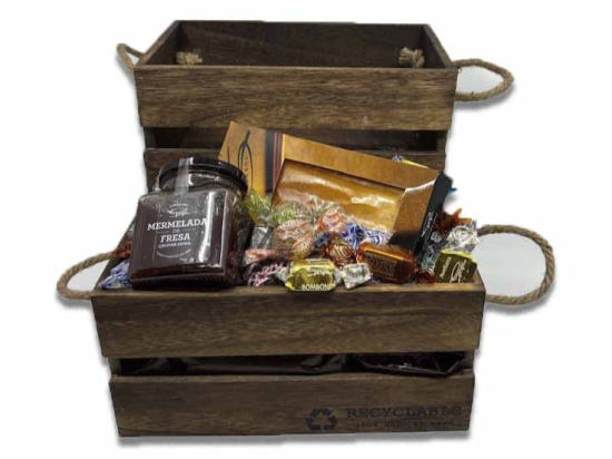 Caja Marrón Reciclable/ Turrón y Espec.